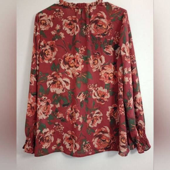 Joan Rivers Floral Blouse Size Medium - Picture 2 of 8
